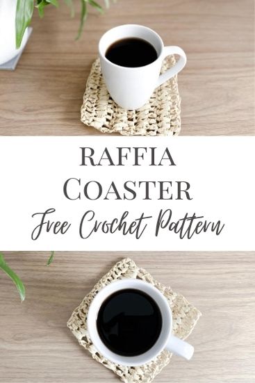 Raffia Coaster Crochet Pattern