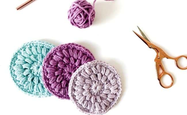 Crochet face pads pattern