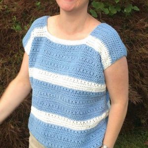 Free Sleeveless Top Crochet Pattern - Burgundy and Blush