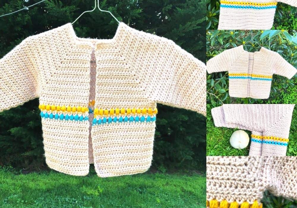 Baby Bobble Cardigan Crochet Pattern