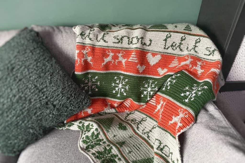 Christmas Crochet Blanket Pattern