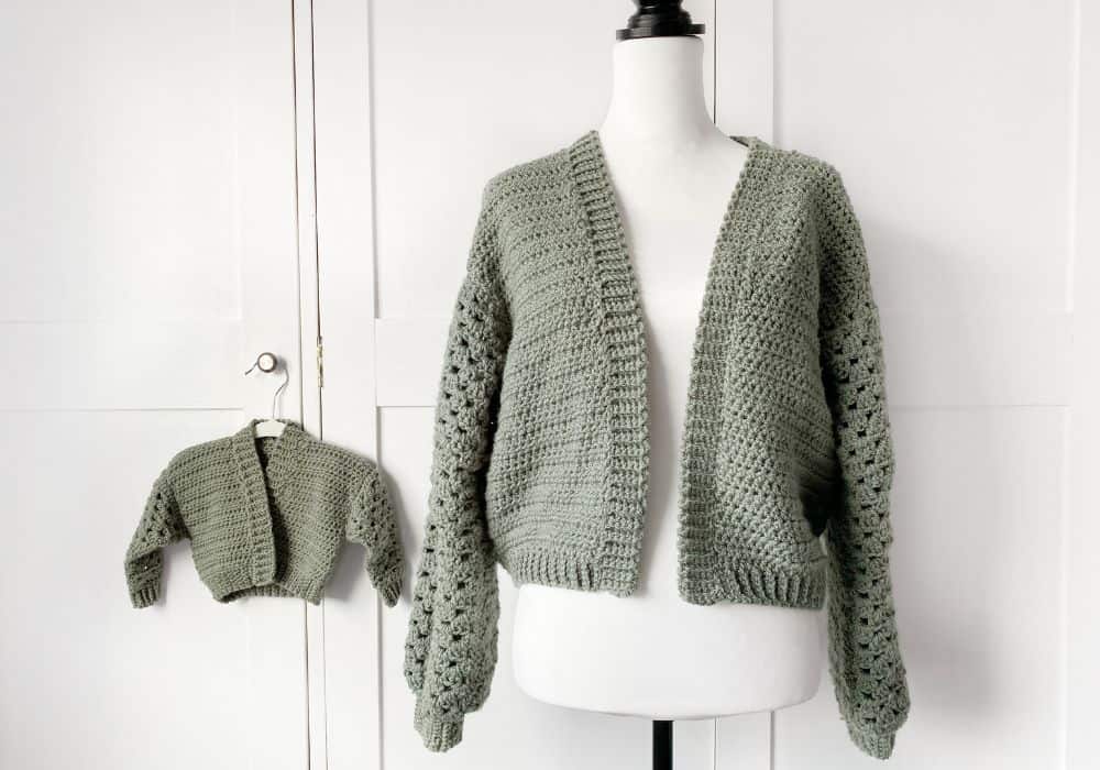 Mommy and Me Crochet Cardigan