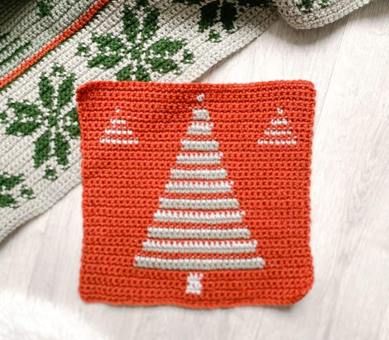 Christmas Tree Blanket Crochet Pattern