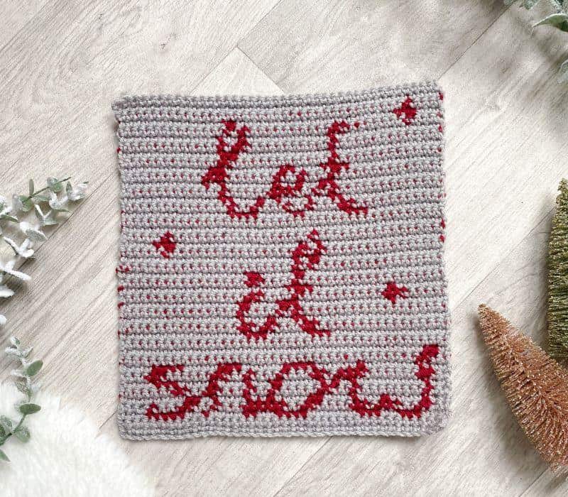 Christmas Lettering Crochet Pattern